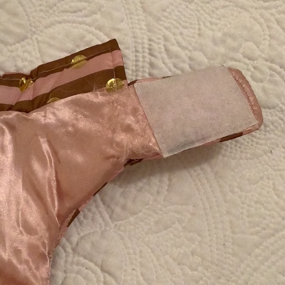 Puff Polka Dot Doggy Coat, Size M - Picture 3 of 8